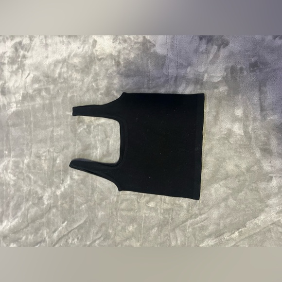 Rhinestone Black Crop Top - Picture 3 of 3